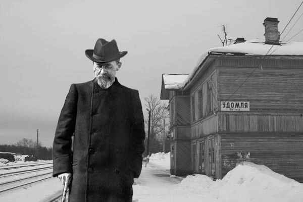 Чехов в Удомле (коллаж Д. Миронова)