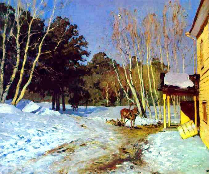 Левитан, "Март" (усадьба "Горка")