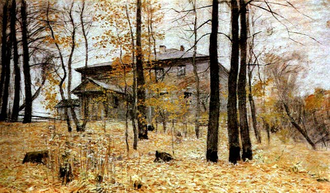 Левитан "Осень. Усадьба" (усадьба Ушаковых Островно)